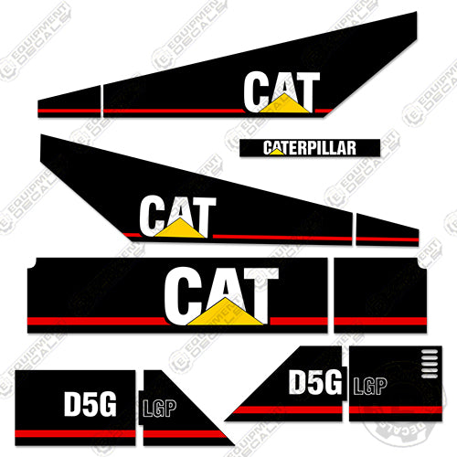 Fits Caterpillar D5G LGP Decal Kit Equipment Decals Dozer decal kit