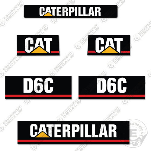 Fits Caterpillar D6C Decal Kit Dozer (Custom New Style) 6c, d6, d6c, decal kit