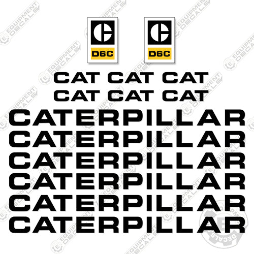 Fits Caterpillar D6C Decal Kit Dozer d6, d6c, decal kit