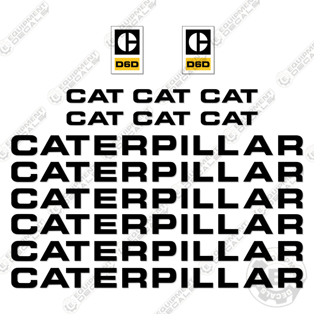 Fits Caterpillar D6D Decal Kit Dozer decal kit