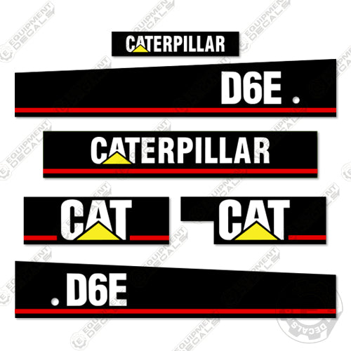 Fits Caterpillar D6E Decal Kit Crawler Dozer 7e, d7, d7e, decal kit