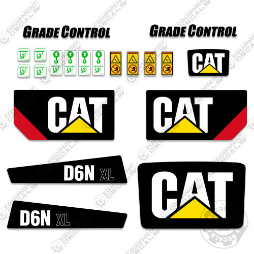 Fits Caterpillar D6N XL Decals Bulldozer Decal Kit - New Style decal kit