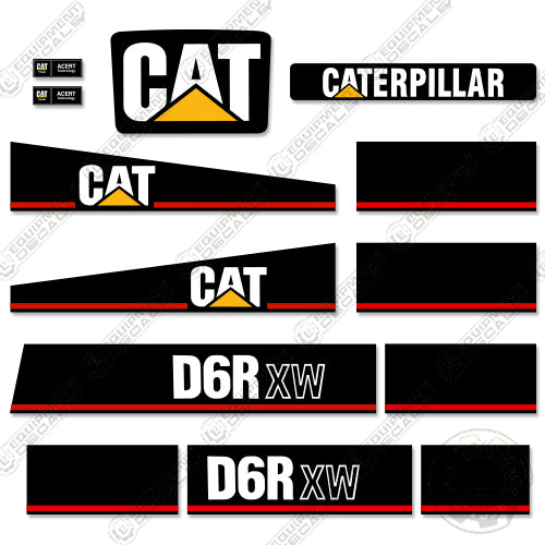 Fits Caterpillar D6R XW Decal Kit Dozer decal kit