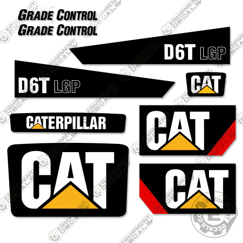 Fits Caterpillar D6T LGP Dozer Tractor Decal Kit decal kit