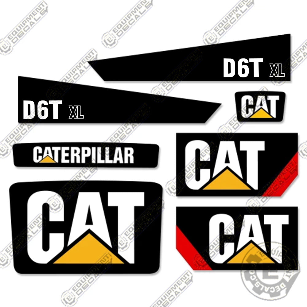 Fits Caterpillar D6T XL Decal Kit Dozer 6, d6t, d6txl, decal kit, xl