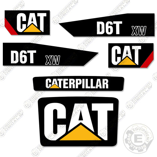 Fits Caterpillar D6T XW Decal Kit (2012-2019) decal kit