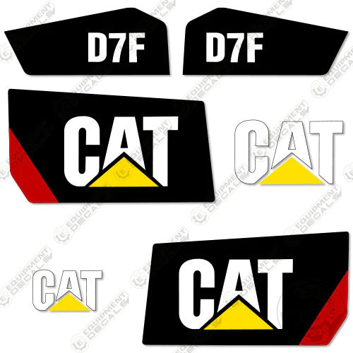 Fits Caterpillar D7F Decal Kit Dozer (CUSTOM) 7, d7, d7f, decal kit