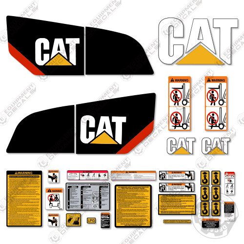 Fits Caterpillar DP45N Decal Kit Forklift 45, 45n, decal kit, dp45n