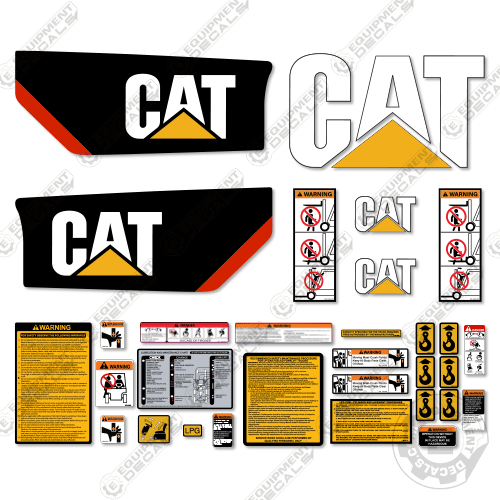 - Fits Caterpillar EC25N2 Decal Kit Forklift #CAT-EC25N2