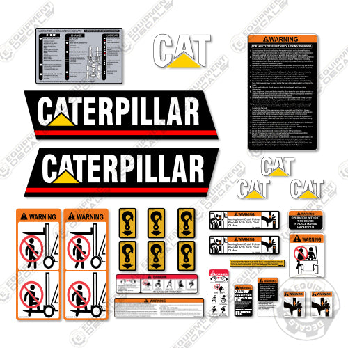 Fits Caterpillar GC45K Decal Kit Forklift Decals 45, 450 c, decal kit, GC-45K