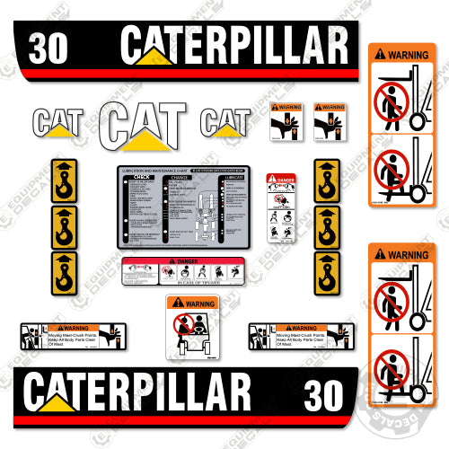 Fits Caterpillar Gp15 Decal Kit Forklift 15, 30, decal kit, gp 15, gp15