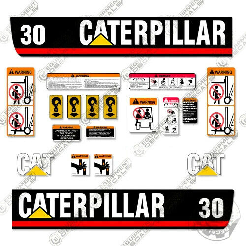 Fits Caterpillar GP30 Decal Kit Forklift 30, decal kit, gp30, p30