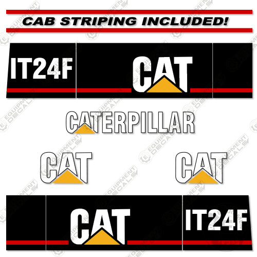 Fits Caterpillar IT24F Decal Kit Wheel Loader 2003, 24f, caterpillar, decal kit, it24, it24f, loader, wheel, wheel loader