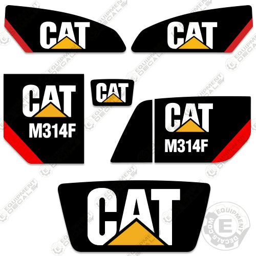 Fits Caterpillar M314F Decal Kit Excavator 314, 314f, decal kit, m314, m314f