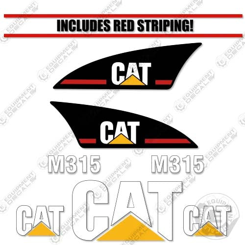 Fits Caterpillar M315 Decal Kit Excavator 315, caterpillar, decal kit, m-315, m315, wheel excavator