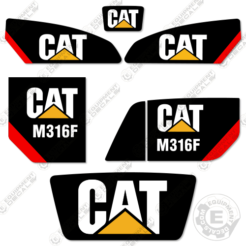 Fits Caterpillar M316F Decal Kit Excavator 316, 316f, decal kit, m316f