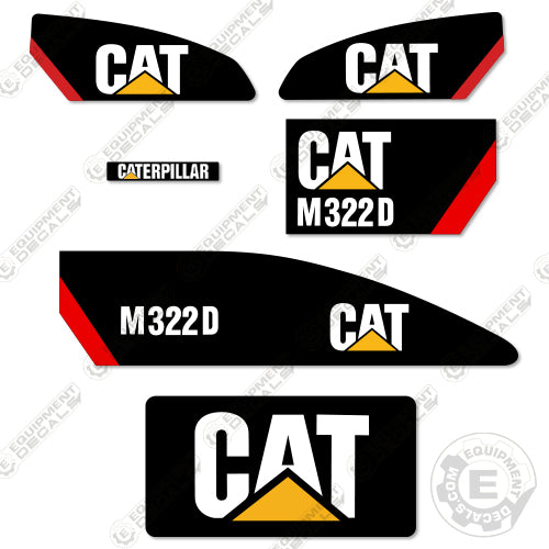 Fits Caterpillar M322D Decal Kit Excavator 322, 322d, caterpillar, decal kit, m322d, wheel excavator