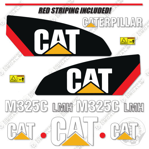 Fits Caterpillar M325C LMH Material Handler Decals 325, caterpillar, decal kit, excavator, lmh, m325c, m325lmh