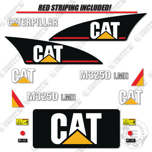 Fits Caterpillar M325D LMH Material Handler Decals 325, 325d, caterpillar, decal kit, excavator, lmh, m325lmh