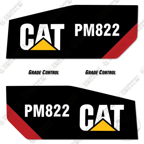 Fits Caterpillar PM822 Decal Kit Cold Plainer 822, decal kit, pm822