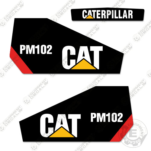 Fits Caterpillar PM102 Decal Kit Cold Plainer 102, decal kit, pm 102