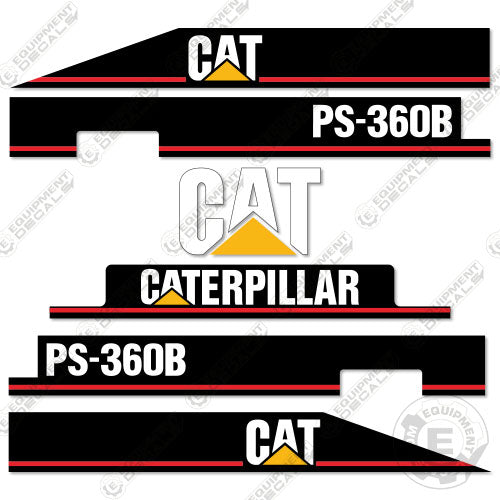 Fits Caterpillar PS-360B Compactor Decal Kit 360, caterpillar, compactor, decal kit, excavator, ps, ps360b