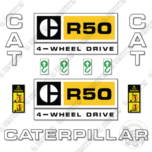 Fits Caterpillar R50 Decal Kit Forklift 50, r50, r-50