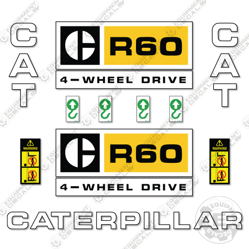 Fits Caterpillar R60 Decal Kit Forklift 60, r60, r-60