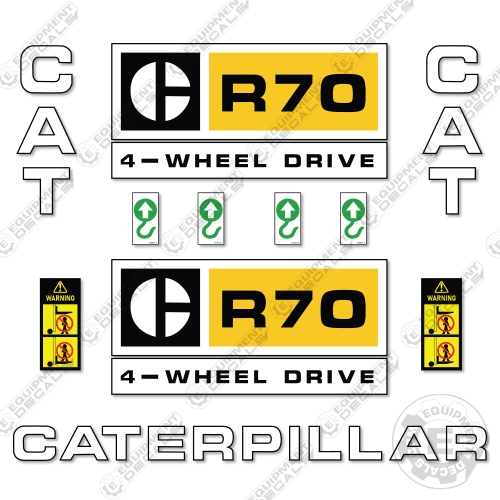 Fits Caterpillar R70 Decal Kit Forklift 70, r70, r-70