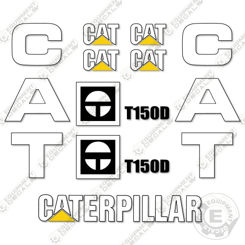 Fits Caterpillar T150D Forklift Decal Kit decal kit