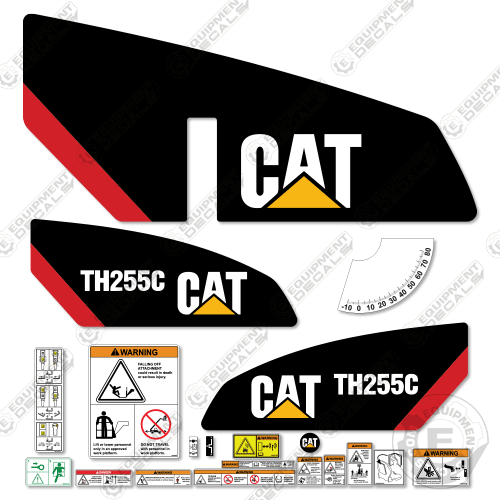 Fits Caterpillar TH255C Telehandler Decal Kit 255, 255c, decal kit, th255, th255c