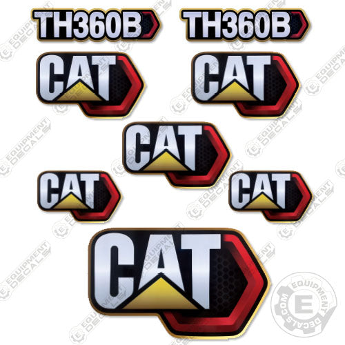 Fits Caterpillar TH360B Decal Kit Telehandler (CUSTOM) 360, decal kit, th 360, th 360 b