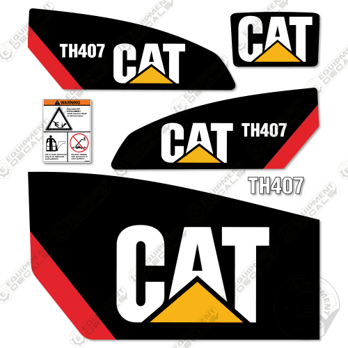 Fits Caterpillar TH407 Telehandler Decal Kit 407, decal kit, th407, th407