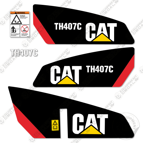 Fits Caterpillar TH407C Telehandler Decal Kit 407, decal kit, th407, th407c