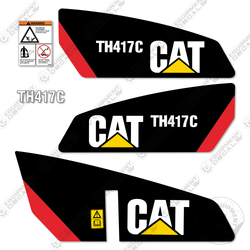 Fits Caterpillar TH417C Telehandler Decal Kit 417, decal kit, th417, th417c