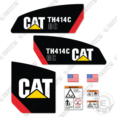 Fits Caterpillar TH414C GC Telehandler Decal Kit 414, 414c, 414cgc, decal kit, th414, th414c, th414cgc, th417cgc