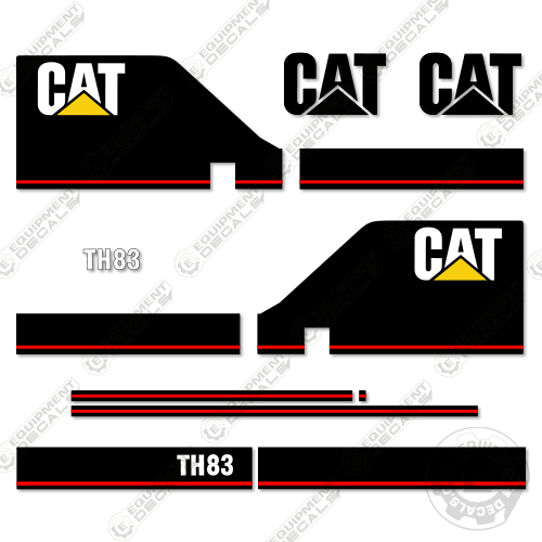 Fits Caterpillar TH83 Decal Kit Telescopic Forklift (Style 2) 83, decal kit, th-83, th83