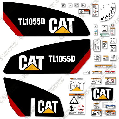 Fits Caterpillar TL1055D Telescopic Forklift Decal Kit 1055, 1055d, tl 1055 d, tl 1055d, tl1055