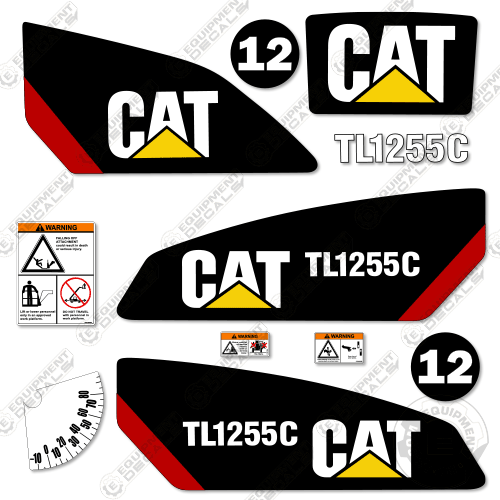 Fits Caterpillar TL1255C Decal Kit Telescopic Forklift 1255, cat, tl 1255