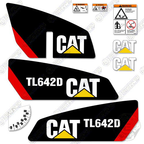 Fits Caterpillar TL642D Telescopic Forklift Decal Kit tl 1055 d, tl 1055d