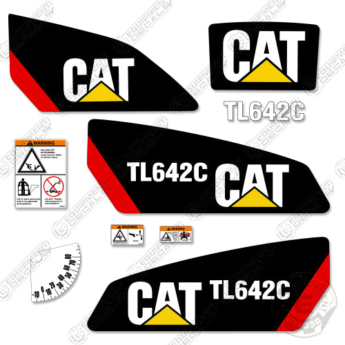 Fits Caterpillar TL642C Telescopic Forklift Decal Kit tl 642c, tl642c