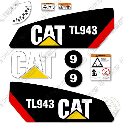 Fits Caterpillar TL943 Telescopic Forklift Decal Kit tl 1055 d, tl 1055d