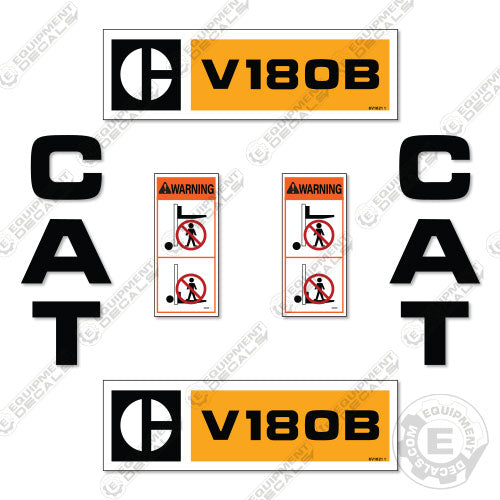 Fits Caterpillar V180B Decal Kit Forklift 180, 180b, b, decal kit, v180, v180b