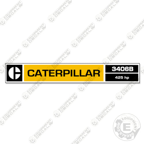 Fits Caterpillar 3406B Diesel Engine Decal decal kit