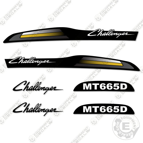 Fits Challenger MT 665 D Tractor Decals decal kit