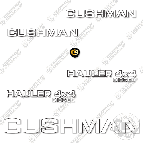 Fits Cushman Hauler 4x4 Decal Kit Utility Vehicle 4x4, hauler