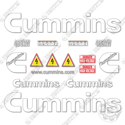 Fits Cummins 400KW Decal Kit Generator 