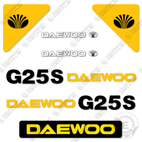 Fits Daewoo G25S Decal Kit Forklift decal kit