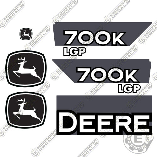 Fits John Deere 700K Dozer Crawler Decal Kit (Version 1) 700, decal kit, john deere