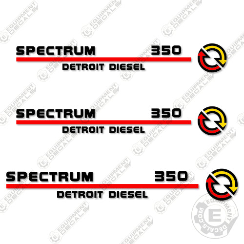 Fits Detroit Diesel Spectrum 350 Generator Decal Kit 350, decal kit